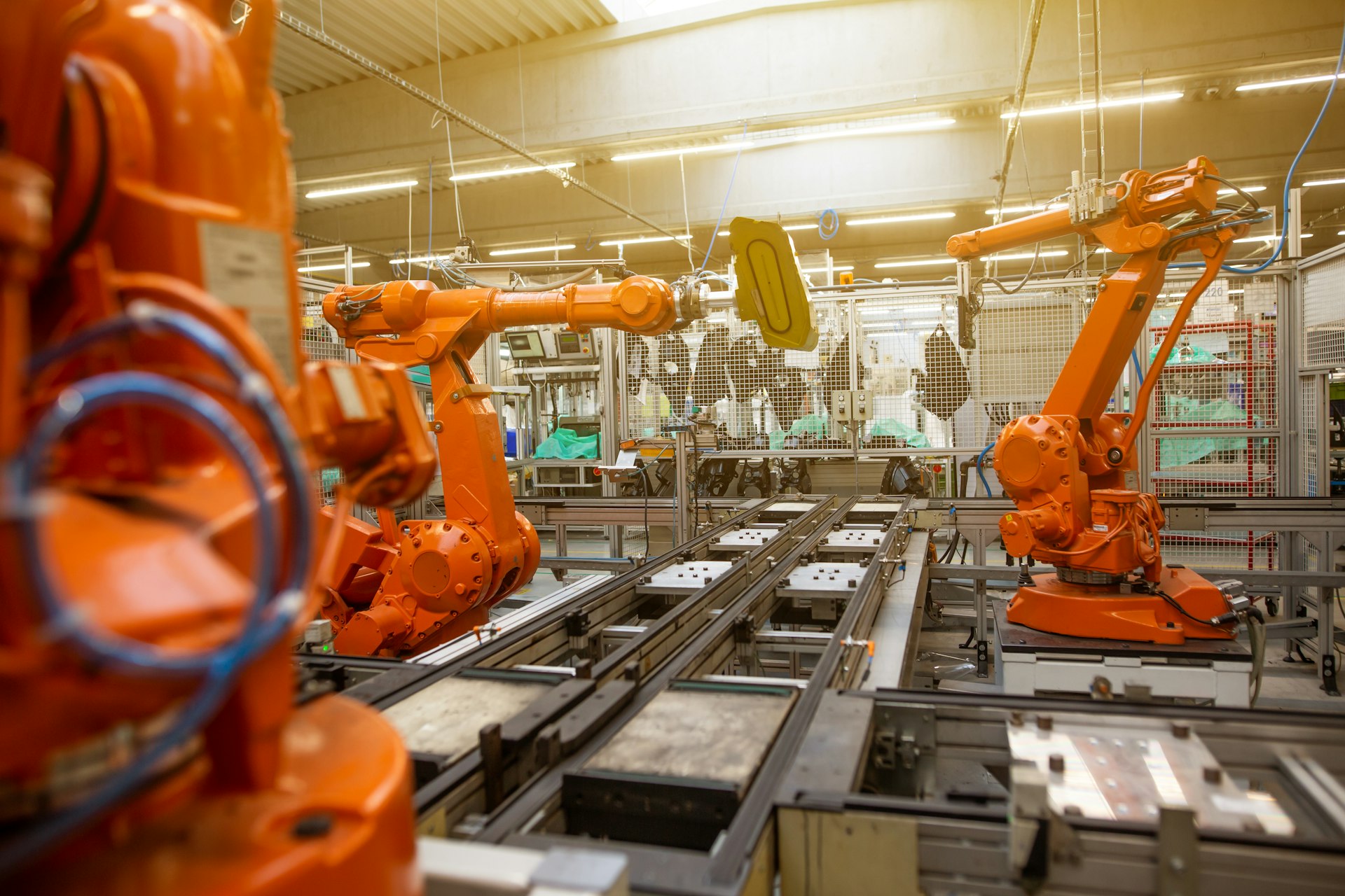 Image of industrial production with machines